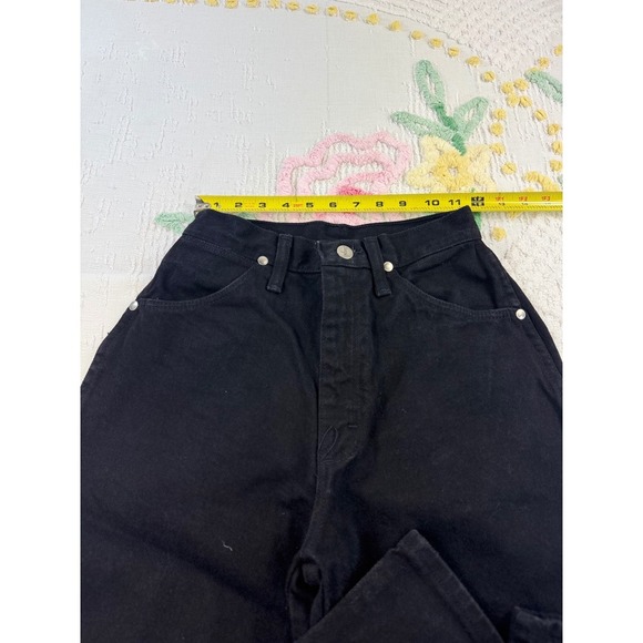 Wrangler Jeans Women 3/4x34 Black High Rise Western Style Classic Denim Pants - Picture 8 of 10